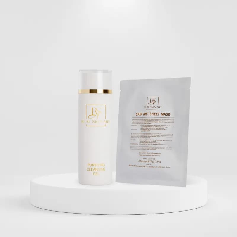 Gift Box: Cleansing Gel & Sheet Mask — skincare gift set women